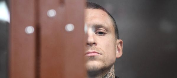 Футболист Павел Мамаев, обвиняемый в хулиганстве, на заседании Тверского районного суда Москвы, где рассматривается ходатайство следствия о его аресте - Sputnik Азербайджан