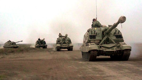 Учения ракетных и артиллерийских соединений ВС Азербайджана - Sputnik Азербайджан