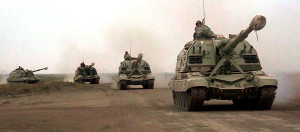 Учения ракетных и артиллерийских соединений ВС Азербайджана - Sputnik Азербайджан
