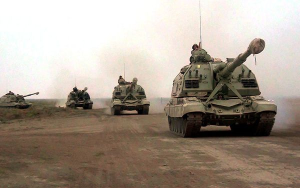Учения ракетных и артиллерийских соединений ВС Азербайджана - Sputnik Азербайджан