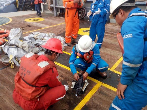 Предположительные обломки самолета авиакомпании Lion Air flight JT610, упавшего в море - Sputnik Азербайджан