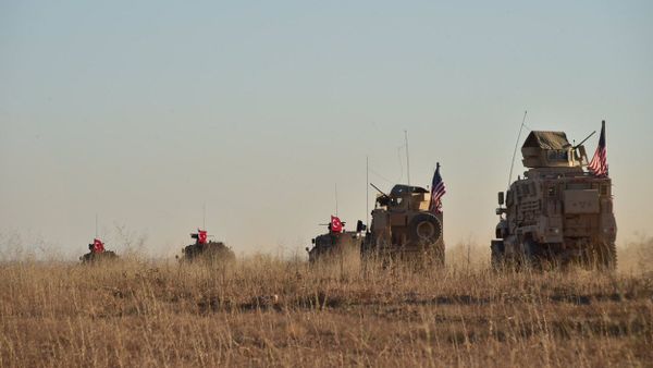 Танки США и Турции в Сирии, фото из архива - Sputnik Азербайджан