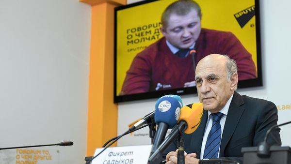 Видеомост Баку-Минск в  мультимедийном пресс-центре Sputnik Азербайджан - Sputnik Азербайджан
