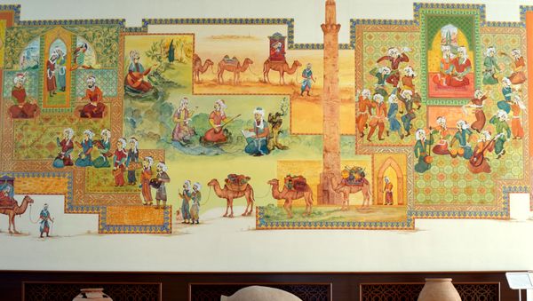 Миниатюра, расписанная на стене - Sputnik Азербайджан
