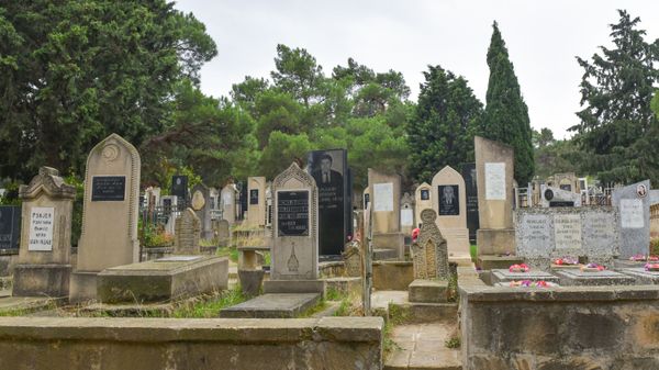 Кладбище в Азербайджане. Архивное фото - Sputnik Азербайджан