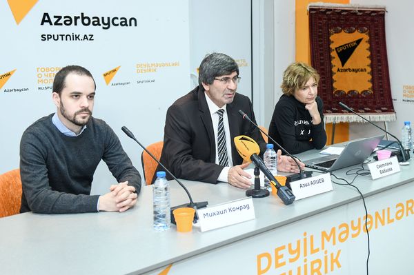 Встреча представителей азербайджанских СМИ с ведущими медиаменеджерами России в рамках образовательного проекта SputnikPro. День второй - Sputnik Азербайджан