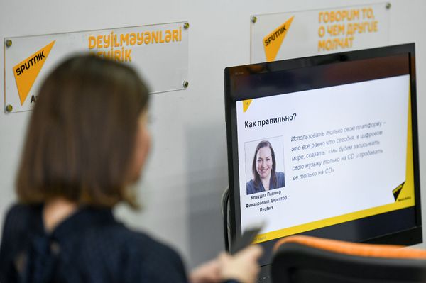 Встреча представителей азербайджанских СМИ с ведущими медиаменеджерами России в рамках образовательного проекта SputnikPro. День второй - Sputnik Азербайджан