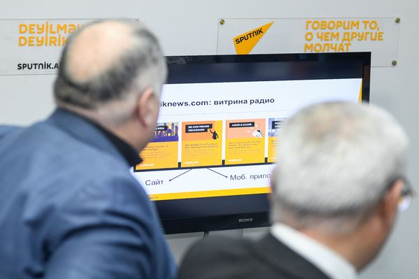 Встреча представителей азербайджанских СМИ с ведущими медиаменеджерами России в рамках образовательного проекта SputnikPro. День второй - Sputnik Азербайджан