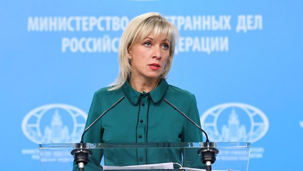 Брифинг официального представителя МИД России Марии Захаровой, фото из архива Брифинг официального представителя МИД России Марии Захаровой, фото из архива - Sputnik Азербайджан