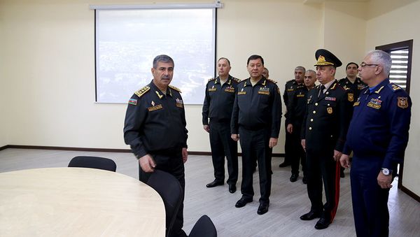 Сданы в эксплуатацию новые объекты в Азербайджанском высшем военном училище имени Гейдара Алиева - Sputnik Азербайджан
