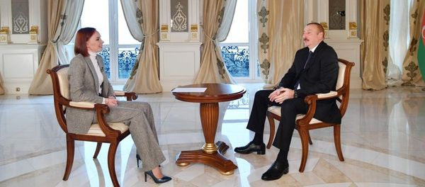 Президент Азербайджанской Республики Ильхам Алиев дал интервью телеканалу Россия-24 - Sputnik Азербайджан