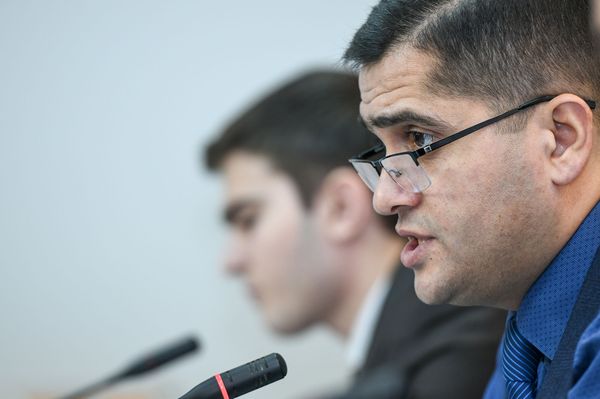 Эксперты в ходе обсуждения региональной безопасности в 2019 году в мультимедийном пресс-центре Sputnik Азербайджан - Sputnik Азербайджан