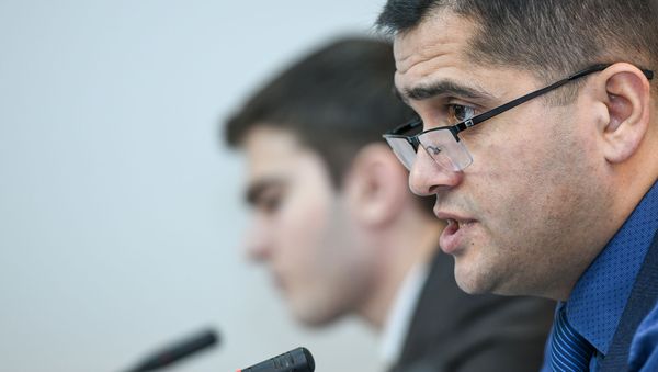 Эксперты в ходе обсуждения региональной безопасности в 2019 году в мультимедийном пресс-центре Sputnik Азербайджан - Sputnik Азербайджан