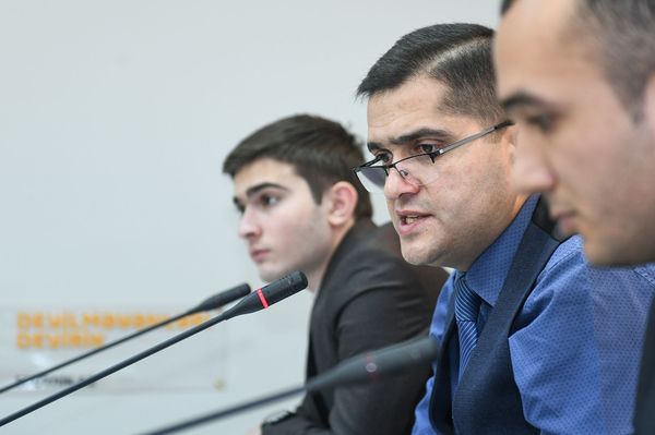 Эксперты в ходе обсуждения региональной безопасности в 2019 году в мультимедийном пресс-центре Sputnik Азербайджан - Sputnik Азербайджан