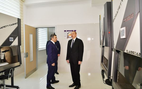 Президент Ильхам Алиев принял участие в открытии Научно-исследовательского института овощеводства - Sputnik Азербайджан