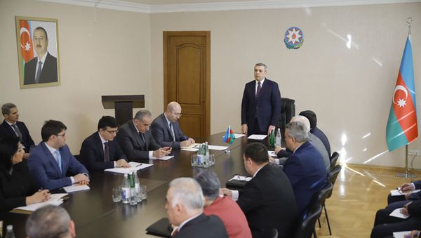 Расширенное заседание коллегии Государственного комитета по градостроительству и архитектуре Расширенное заседание коллегии Государственного комитета по градостроительству и архитектуре - Sputnik Азербайджан