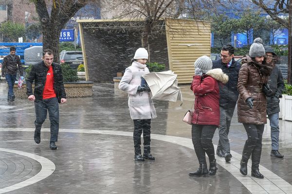 Первый мокрый снег в Баку - Sputnik Азербайджан