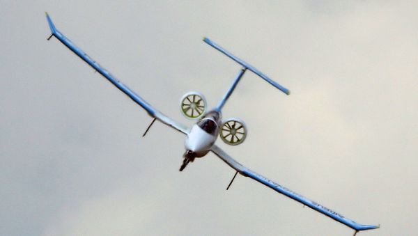 Электрический самолет Efan 1 выполняет свой демонстрационный полет на Парижском авиасалоне в Ле-Бурже - Sputnik Азербайджан