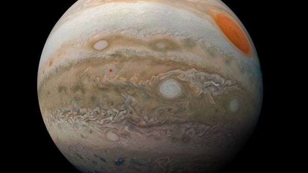 Новая фотография Юпитера, полученная зондом Juno NASA - Sputnik Азербайджан