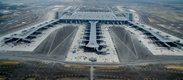 Istanbul Grand Airport, новое здание аэропорта в районе Арнавуткой на европейской стороне Стамбула - Sputnik Азербайджан