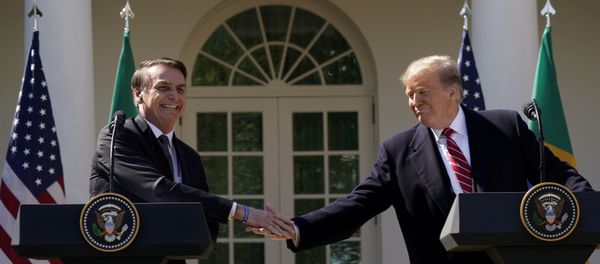 Встреча Дональда Трампа с  Жаиром Болсонару - Sputnik Азербайджан
