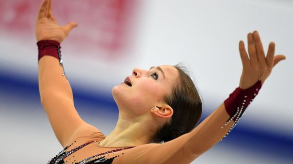 Екатерина Рябова (Азербайджан) выступает в произвольной программе женского одиночного катания на чемпионате Европы по фигурному катанию в Минске - Sputnik Азербайджан