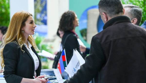 18-я Азербайджанская Международная Выставка Туризм и Путешествия 18-я Азербайджанская Международная Выставка Туризм и Путешествия - Sputnik Азербайджан