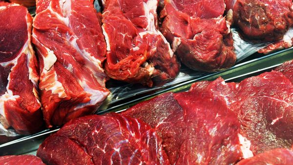 Мясной отдел супермаркета, фото из архива - Sputnik Азербайджан