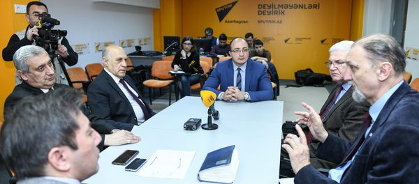 60-ое заседание клуба политологов Южный Кавказ посвященное будущему отношений Азербайджан-Израиль в свете выборов в Кнессет - Sputnik Азербайджан