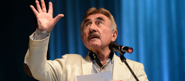 Актер Леонид Каневский на торжественной церемонии закрытия VII Международного кинофестиваля имени Андрея Тарковского Зеркало (2014) - Sputnik Азербайджан