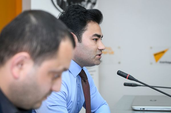 Пресс-конференция, посвященная деятельности Общества Красного полумесяца Азербайджана в Мультимедийном пресс-центре Sputnik Азербайджан - Sputnik Азербайджан