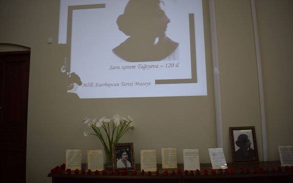 В Национальном музее истории отметили 120-летие дочери Гаджи Зейналабдина Тагиева Сары Тагиевой - Sputnik Азербайджан