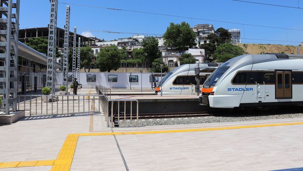 Bakı dəmir yolu vağzalı kompleksi - Sputnik Азербайджан