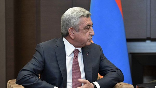 Президент Армении Серж Саргсян - Sputnik Азербайджан