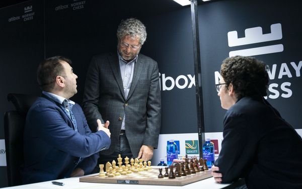 Шахрияр Мамедъяров на супертурнире по шахматам Altibox Norway Chess - Sputnik Азербайджан