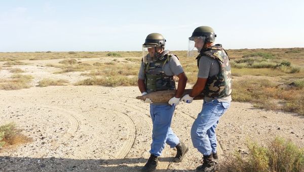На территории Ширванского национального парка найден ракетный снаряд - Sputnik Азербайджан