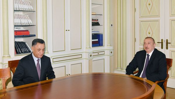 İlham Əliyev Ramil Usubovu Təhlükəsizlik Şurasının katibi vəzifəsinə təyin olunması münasibətilə qəbul edib - Sputnik Азербайджан