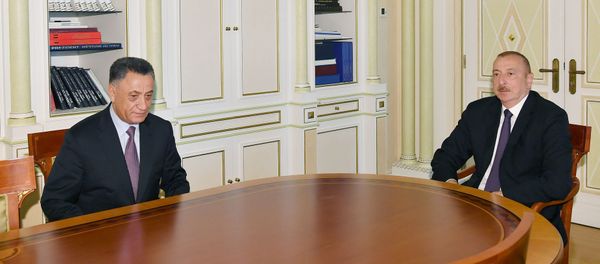 İlham Əliyev Ramil Usubovu Təhlükəsizlik Şurasının katibi vəzifəsinə təyin olunması münasibətilə qəbul edib - Sputnik Азербайджан