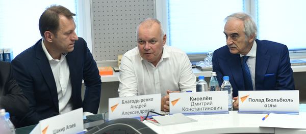 Руководители ведущих СМИ Азербайджана посетили МИА Россия сегодня - Sputnik Азербайджан