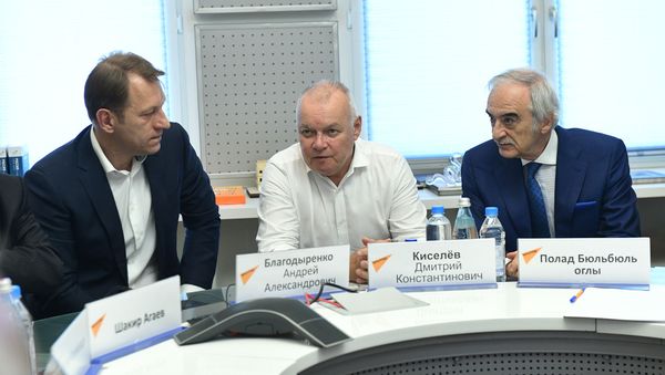 Руководители ведущих СМИ Азербайджана посетили МИА Россия сегодня - Sputnik Азербайджан
