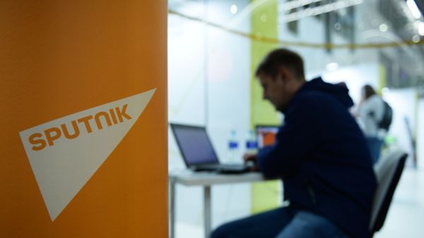Логотип международного информационного агентства и радио Sputnik, фото из архива - Sputnik Азербайджан