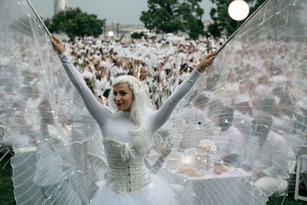 Всемирное мероприятие Diner En Blanc, Манхэттен, Нью-Йорк - Sputnik Азербайджан