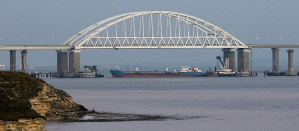 Керченский пролив, соединяющий Черное и Азовское моря, закрыли для прохода гражданских судов в целях безопасности из-за провокации кораблей украинских ВМС - Sputnik Азербайджан