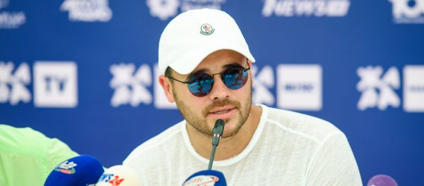 Эмин во время пресс-конференции, посвященной открытию международного музыкального фестиваля Жара - Sputnik Азербайджан