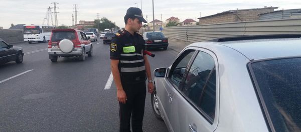 Дорожная полиция провела просветительское мероприятие в Сабунчинском районе Баку - Sputnik Азербайджан
