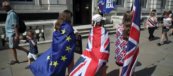 Акция противников Brexit - Sputnik Азербайджан