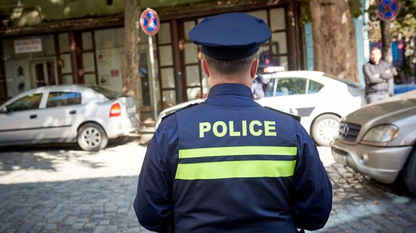 Gürcüstanda polis əməkdaşı, arxiv şəkli - Sputnik Азербайджан