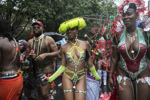 Участники West Indian American Day Parade в Бруклине Участники West Indian American Day Parade в Бруклине - Sputnik Азербайджан