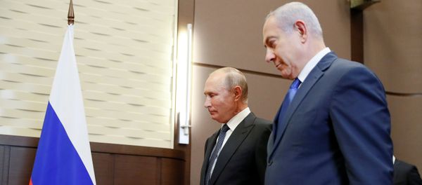 Президент России Владимир Путин и премьер-министр Израиля Биньямин Нетаньяху - Sputnik Азербайджан