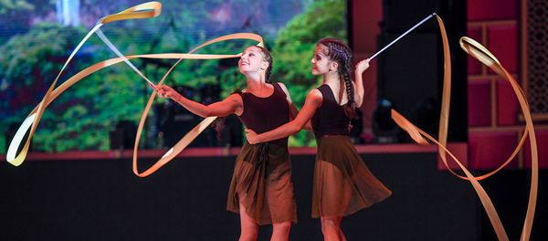 Церемония открытия 37-го Чемпионата Мира по художественной гимнастике на Национальной гимнастической арене в Баку - Sputnik Азербайджан